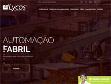 Tablet Screenshot of lycosequipamentos.com.br